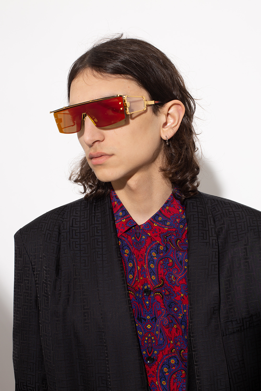 BALMAIN ワンダーボーイIIIレクタングルフレームサングラス SchaferandweinerShops KR - 'Wonder Boy III' sunglasses